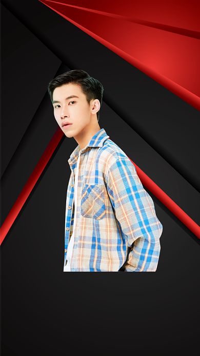 选秀综艺少年之名宣传直播手机海报背景