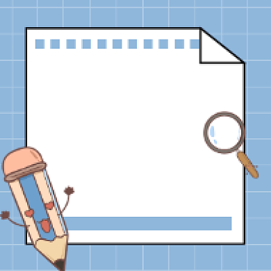 考研笔记简约插画公众号次图背景