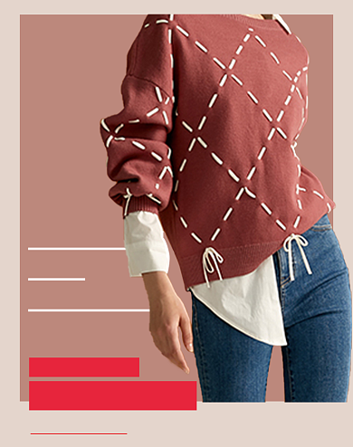 女装毛衣保暖新品促销海报背景