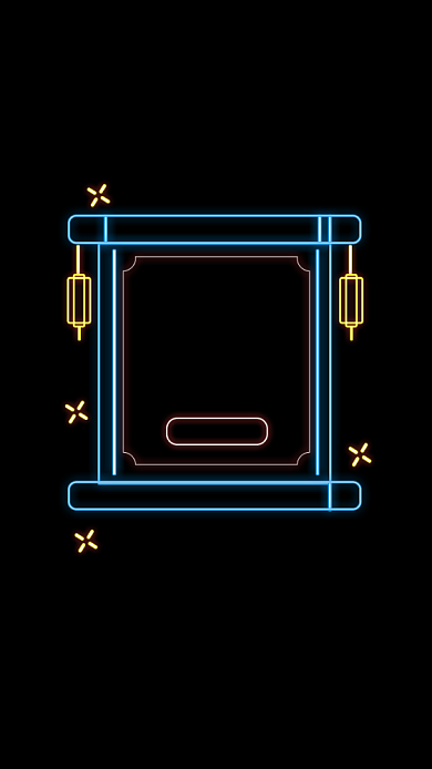 双十一大促霓虹灯光效电商直播间挂件背景