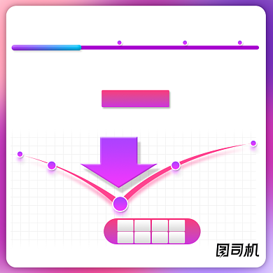 双十一电商促销降价价格曲线模板主图背景