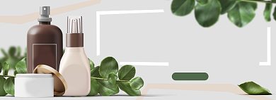 秋季上新简约护肤品美妆电商淘宝banner背景