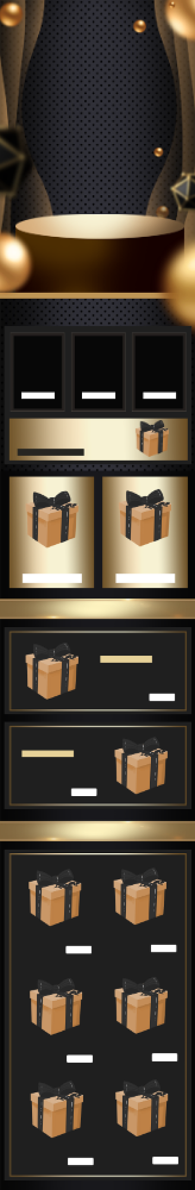 黑金大气风格黑色星期五手机端首页背景