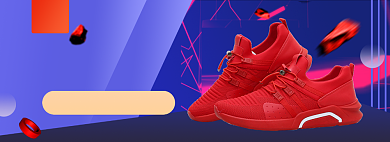 新势力周男鞋淘宝电商banner图背景