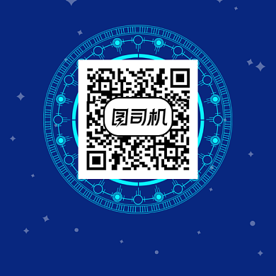 科技资讯扫码关注商务大气方形二维码背景