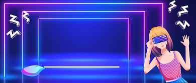 VR游戏发布数码公众号首图背景