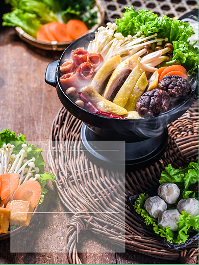 食品火锅美食餐饮主图直通车背景