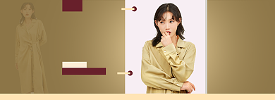 女装风衣秋装秋冬新势力周上新banner背景