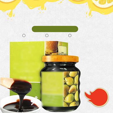 简约时尚天然熬制枇杷膏主图背景