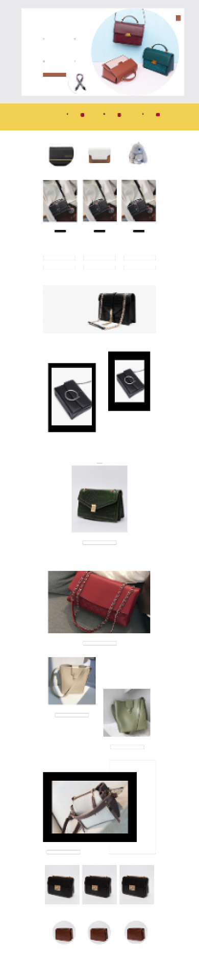 秋冬季女包上新链条包电商首页背景