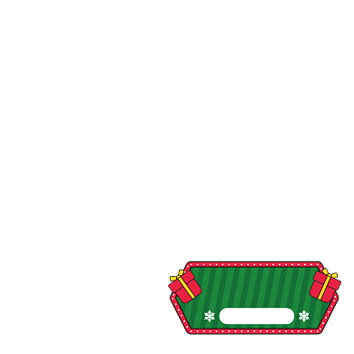 绿色圣诞特惠卡通标签背景