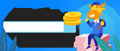 金融股票股市分析手绘卡通公众号首图背景