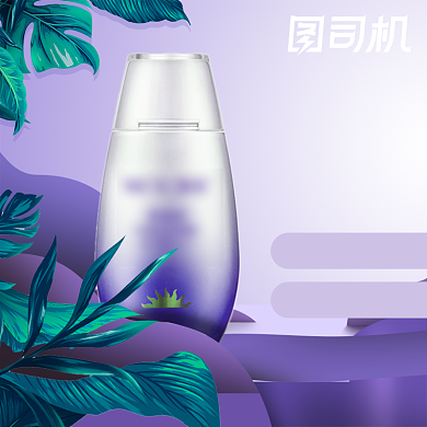 小清新美妆护肤品防晒霜电商主图背景