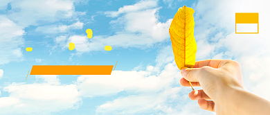 黄色清新你好八月问候公众号首图背景