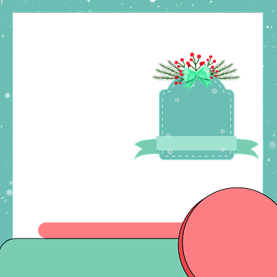 圣诞节特惠小清新主图图标背景