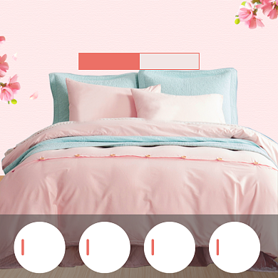 床上四件套简约介绍主图背景