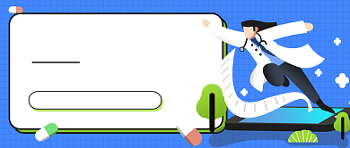 蓝色卡通医疗健康创意新媒体首图背景