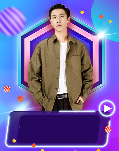 渐变颜色双十二直播间海报背景