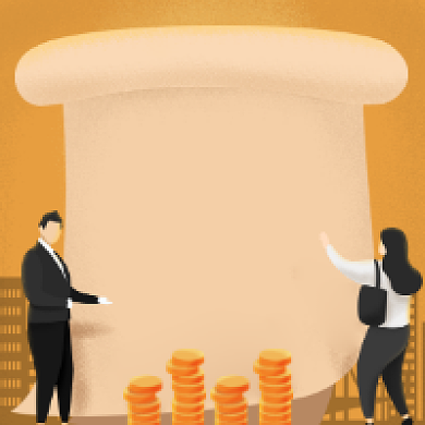 办卡送礼简约插画公众号次图背景