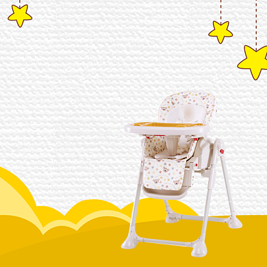 简约可爱宝宝餐椅儿童座椅母婴主图背景