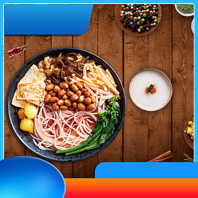 传统米粉汤粉炒粉螺蛳粉主图背景