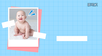 母婴大卖场简约清新广告banner背景