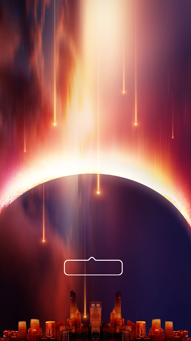 创意时尚大气光效地产聊天背景图背景