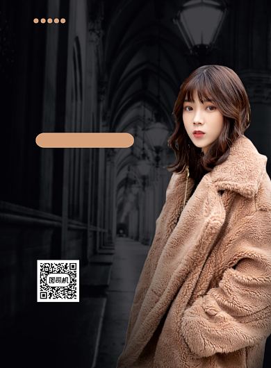 精品女装服饰大气印刷海报背景