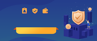 金融安全细则手绘卡通公众号首图背景