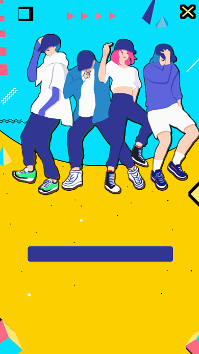 校园音乐节时尚插画手机海报背景