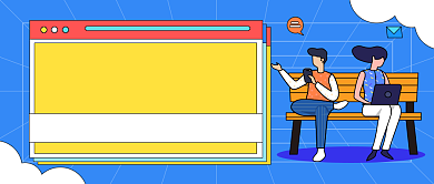 设计师招聘插画公众号首图背景