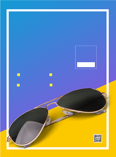 新款时尚太阳镜促销海报背景