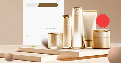 新势力周保湿美妆护肤时尚淘宝海报背景