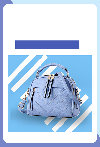 小清新女士单肩包手机端钻展背景