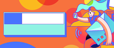 卡通插画实习生企业招聘公众号首图背景