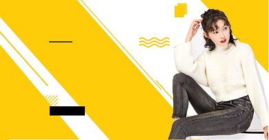 淘宝秋冬毛衣棉服女装上新海报背景