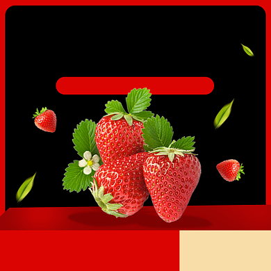 草莓水果淘宝主图直通车模板背景
