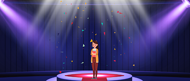 优秀员工表彰大会新起点公众号首图背景