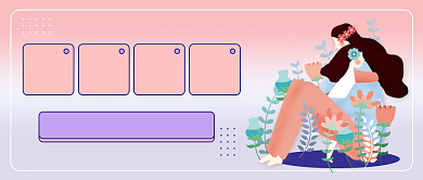 幼教指南粉色简约公众号首图背景