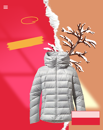 红色冬季新品服装海报背景