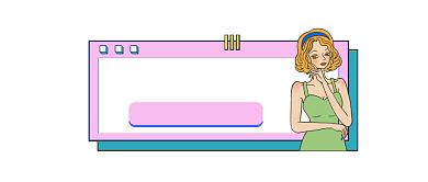 时尚女装穿搭简约插画公众号logo背景