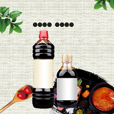 简约风调料酱油厨房用品主图直通车背景