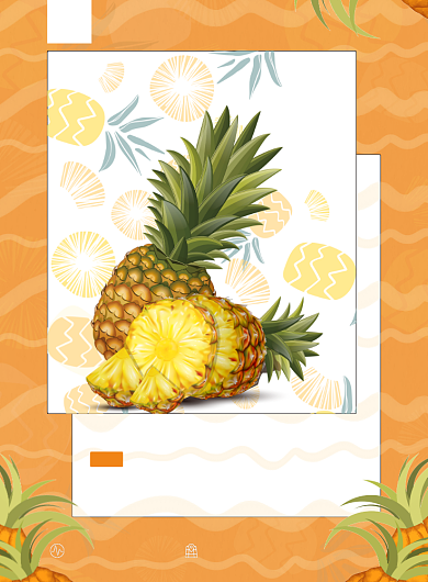 菠萝新鲜上市新鲜菠萝进口菠萝背景