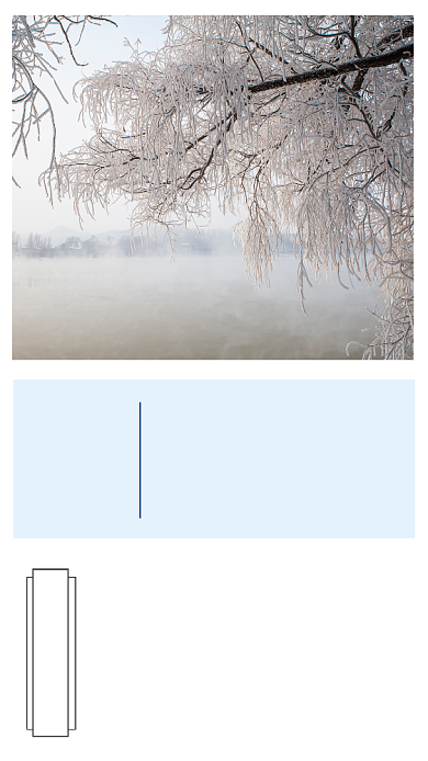 蓝色简约小雪时节文章配图背景