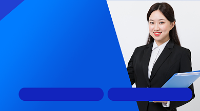 蓝色简约职场能力提升教育课程封面背景