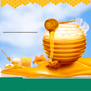 天然蜂蜜主图直通车模板背景