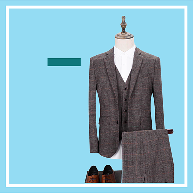 天猫直通车时尚男装正装西装主图背景