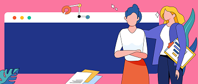 卡通职场必修课公众号首图背景