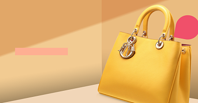 双十二女包撞色促销海报上新包包背景