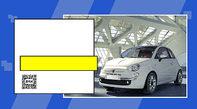 蓝色简约汽车分期购买0首付手机海报背景